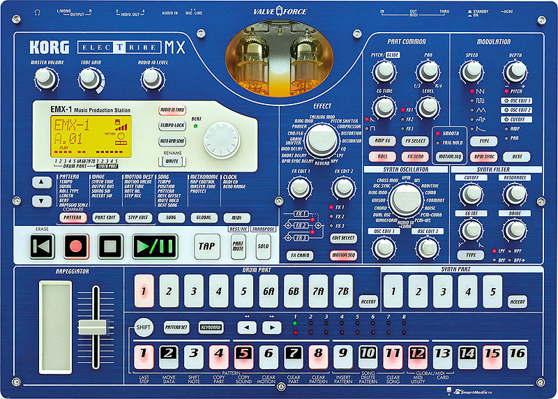 Photo : Korg Electribe EMX 1 & ESX 1