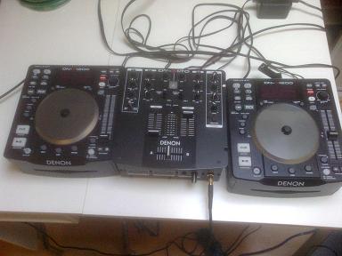 Photo annonce 2 platines Denon DN S1200 & table DN X120