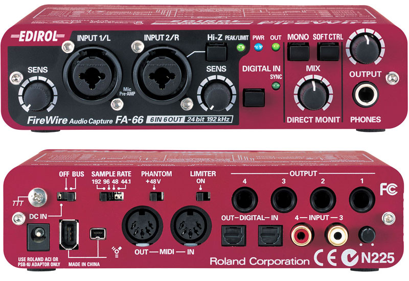 Photo annonce Edirol FA 66 FireWire