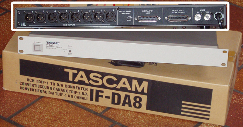 Photo annonce TASCAM IF DA8 convertisseur numerique TDIF