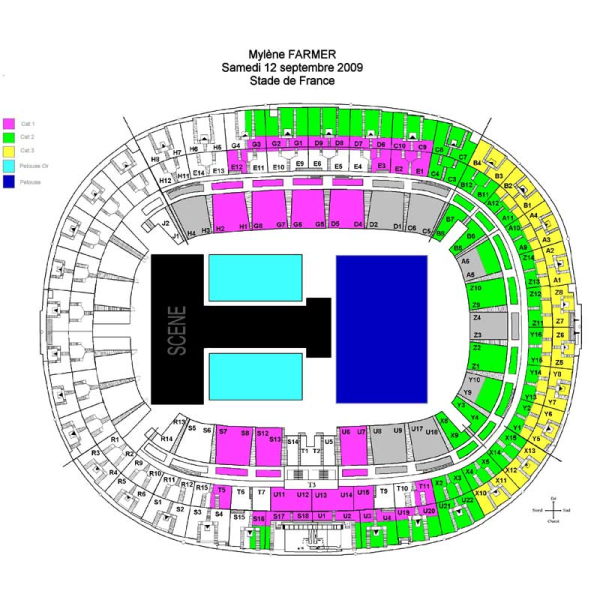Photo annonce 2 pl Pelouse Or Mylene Farmer SDF 12 09