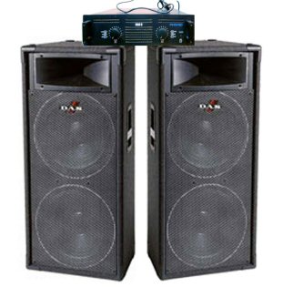 Photo annonce Enceintes DAS PF 215 & Ampli Phonic MAC6