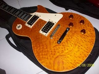 Photo : Epiphone Les Paul Birds Eye