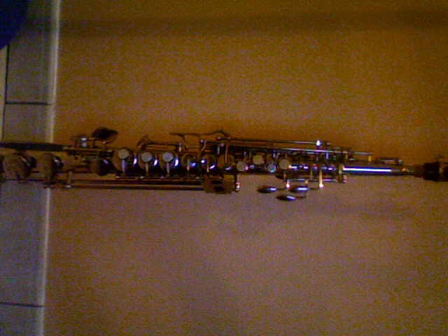Photo : Saxophone soprano argente