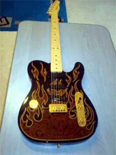 Photo annonce Fender Telecaster signature James Burton red