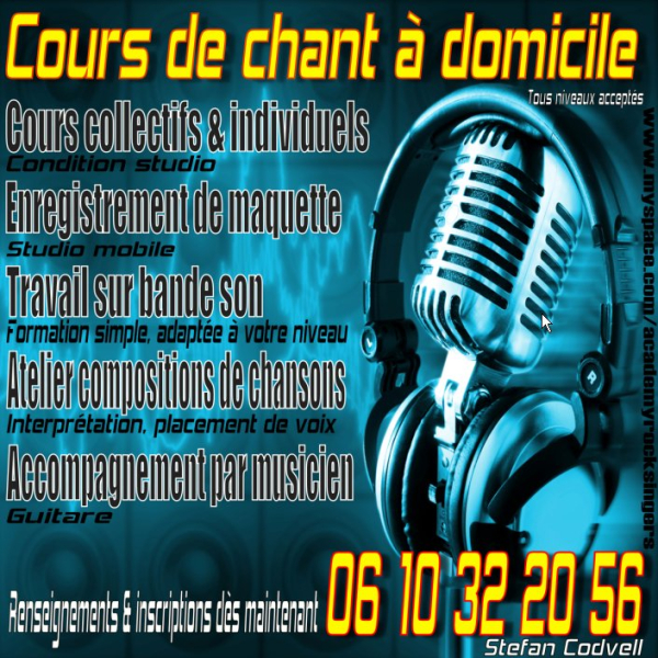 Photo annonce Cours de chant a domicile Academy Rock Singer