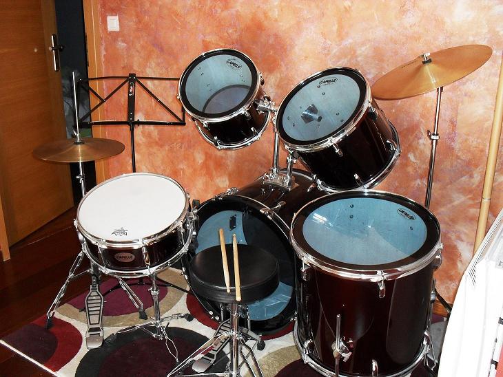 Photo annonce Batterie Capelle 5 futs & Cymbales