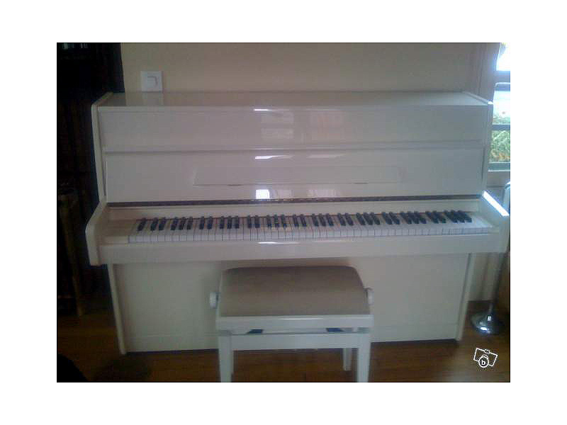 Photo : PIANO DROIT BLANC LEGNICA