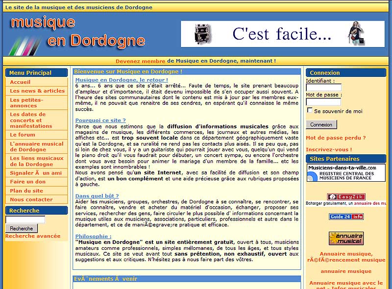 Photo annonce Site Musique en Dordogne