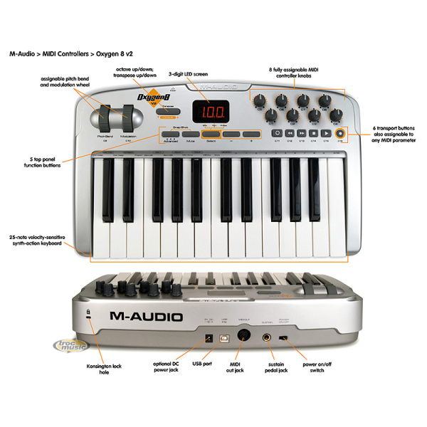 Photo annonce M Audio Oxygen 8 Clavier Midi