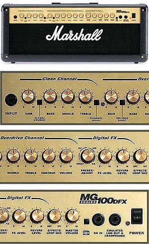 Photo : Tete Marshall MG100HDFX