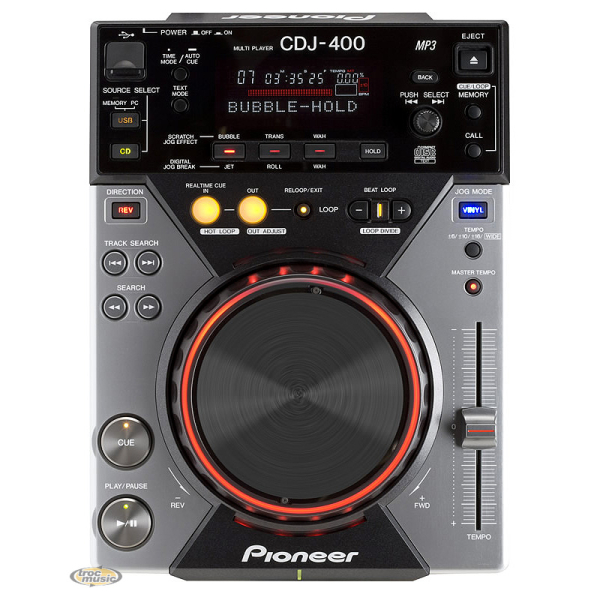 Photo : 2 platines pioneer CDJ 400 & 1 DJM 400