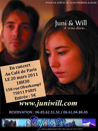 Photo : Artistes pour 1ere partie le 20 mars 2011