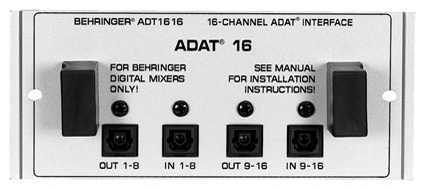 Photo annonce Interface adat 1616 pour behringer ddx3216