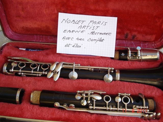 Photo annonce CLARINETTE SIb ebene NOBLET ARTIST 1978