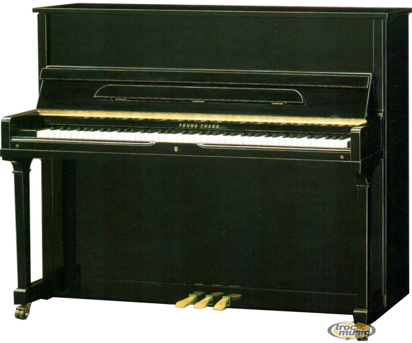 Photo : Piano droit Young Chang laque noir E 118