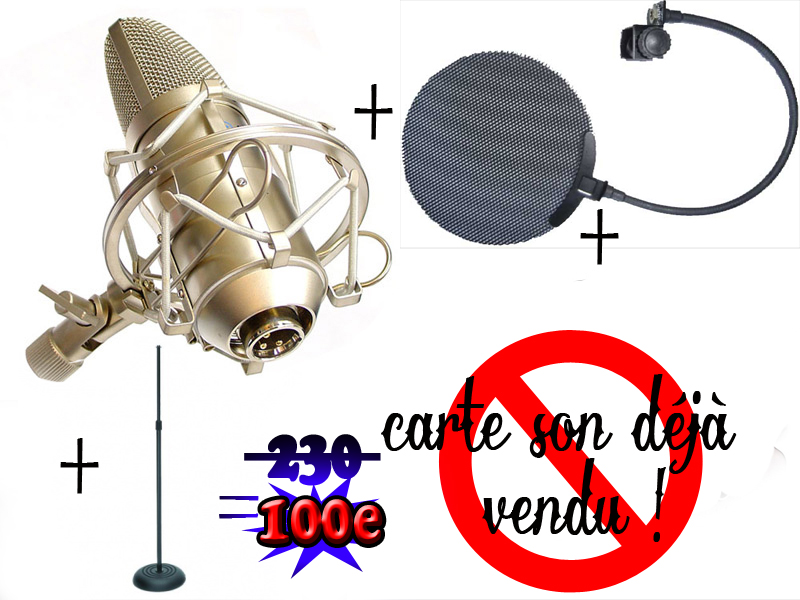 Photo annonce MICRO   STUDIO   + ANTIPOP + PIED DE MICRO