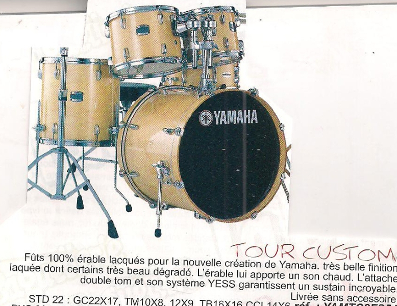 Photo annonce YAMAHA Stage Custom 5 futs complete