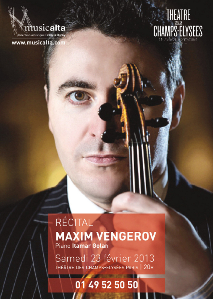 Photo annonce Maxim Vengerov au Theatre des Champs Elysees