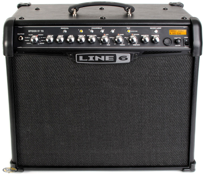 Photo annonce Line 6 Spider IV 75 + pedale FBV & housse