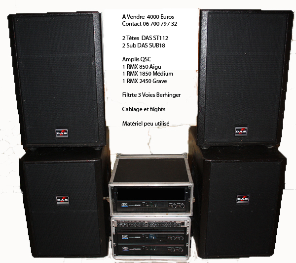 Photo annonce SONORISATION PRO DAS QSC