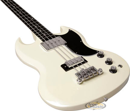 Photo annonce Gibson   SG  Basse blanche