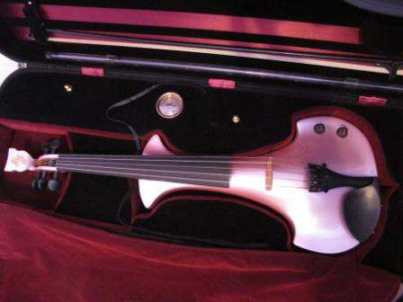 Photo annonce Violon electrique LYRA 5 cordes finition rose