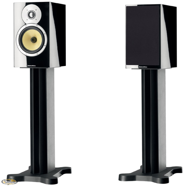 Photo annonce Enceintes B&W CM5 laque noir avec pieds