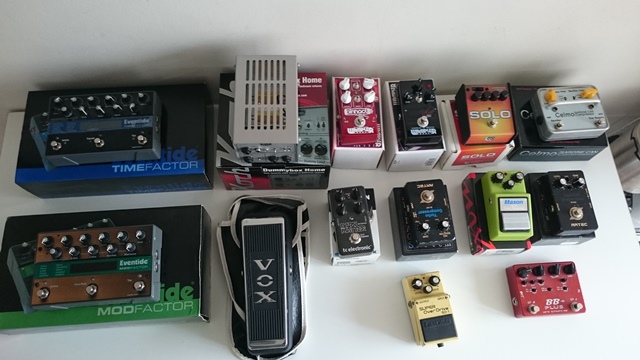 Photo : EVENTIDE         TIMEFACTOR et autres pedales