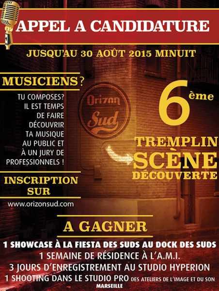 Photo : TREMPLIN SCENE DECOUVERTE PACA 2015