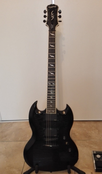 Photo : Epiphone   SG    Custom Prophecy EX de 2009