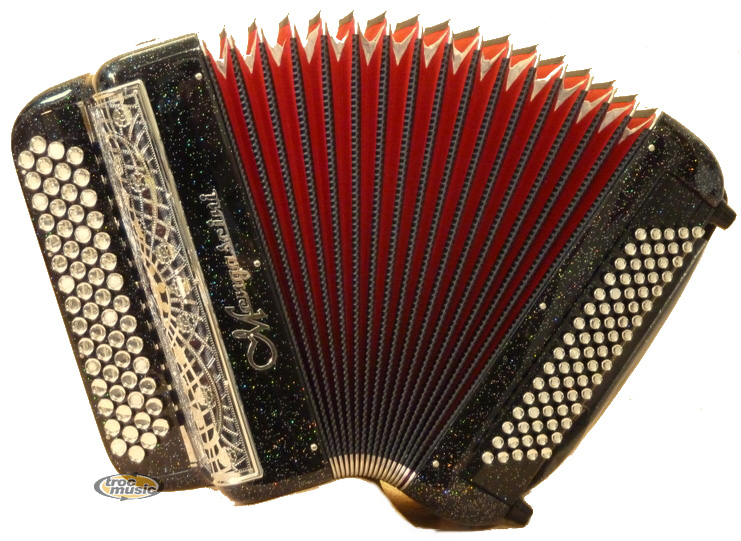 Photo : Accordeon      Mengascini F4 avec Sac a dos