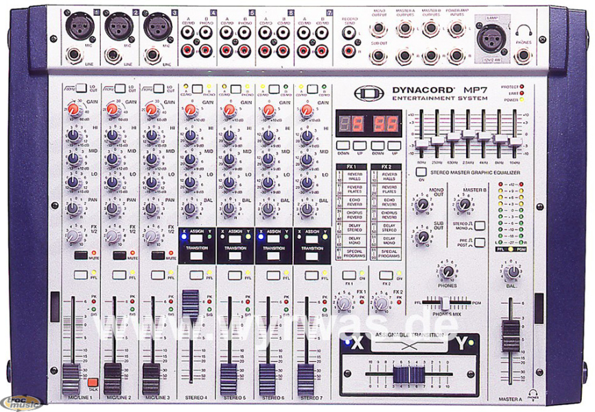 Photo : Dynacord         MP7 Mixage amplifie