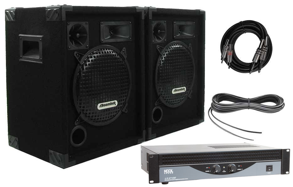 Photo : Kool    Sound    Enceintes BBX 10 + ampli LX 2100