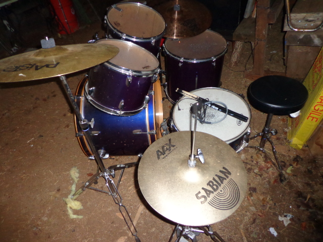 Photo : Batterie Yamaha  Rydeen + Cymbales Sabian Meinl