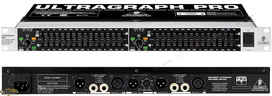 Photo : Behringer     FBQ1502 equalizer