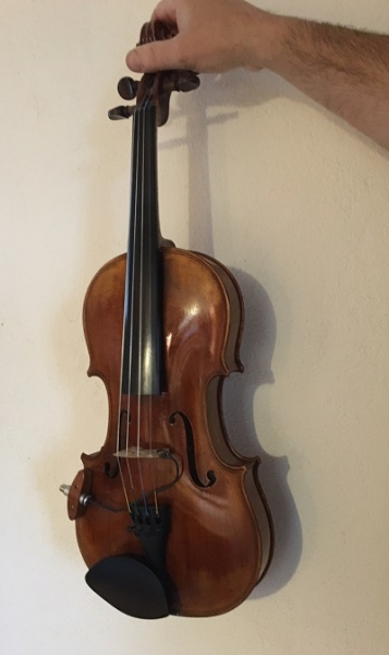 Photo : Violon     electro acoustique + 2 archets + etui