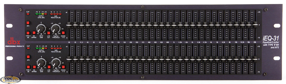 Photo : DBX              IEQ31 Equaliseur lim 2x31 bandes 