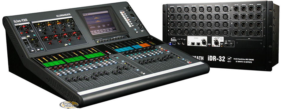 Photo : ALLEN & HEATH ILIVE T 80 avec MIXRACK IDR 32 