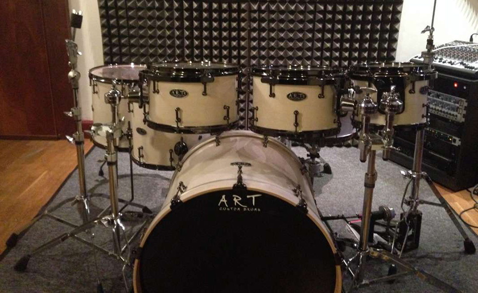 Photo : Batterie       Art Custom Drums en erable