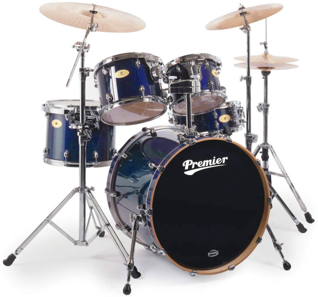 Photo : Batterie    5   futs Premier Artist Mapple + acc