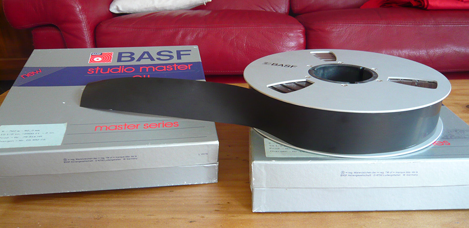 Photo : Bande analogique 2 pouces BASF pour 24 pistes