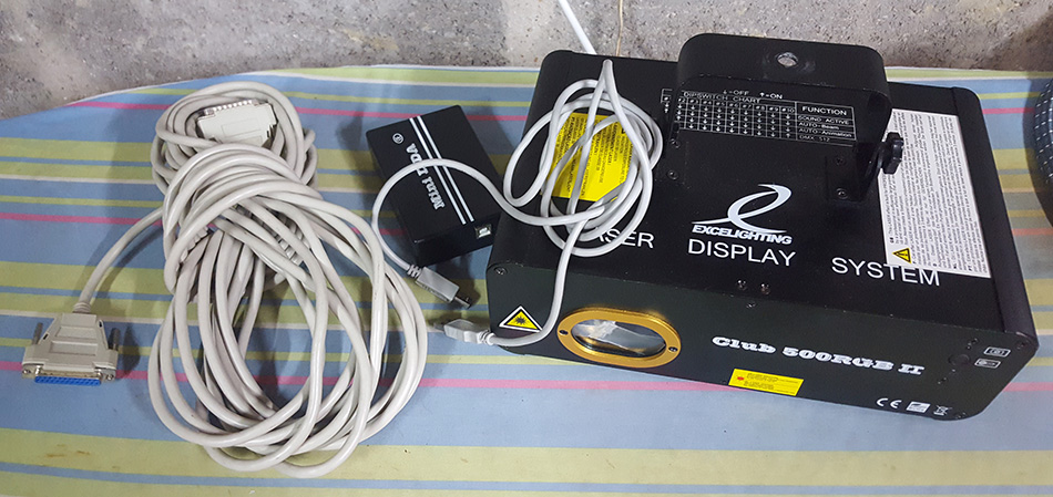 Photo : Laser ilda RGB servis deux fois