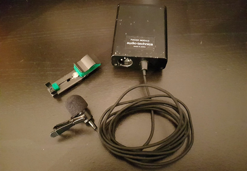 Photo : Audio Technica ATM15a Micro cravate
