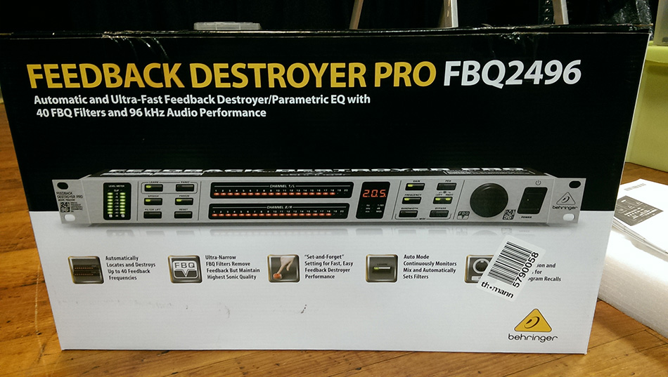 Photo : Behringer    FBQ2496 Feedback Destroyer Pro