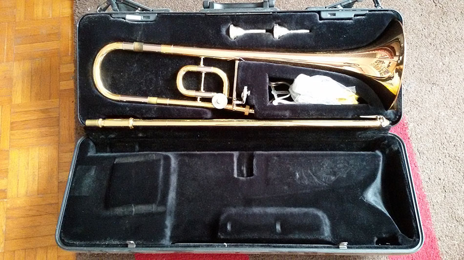 Photo : Yamaha    YSL    350 Trombone complet