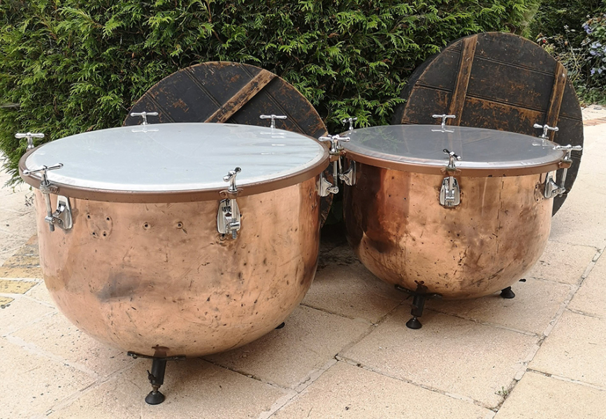 Photo : Timbales      Timpani baroques