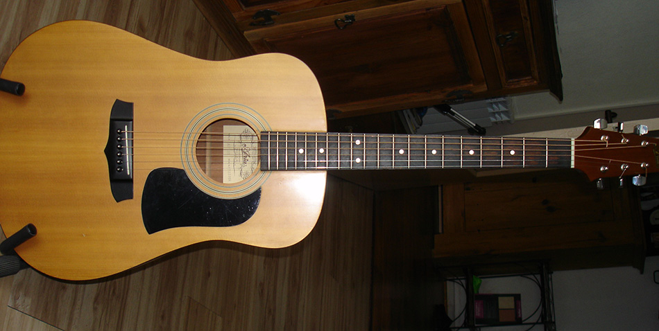 Photo : Ibanez  Artwood  et Aria AW100