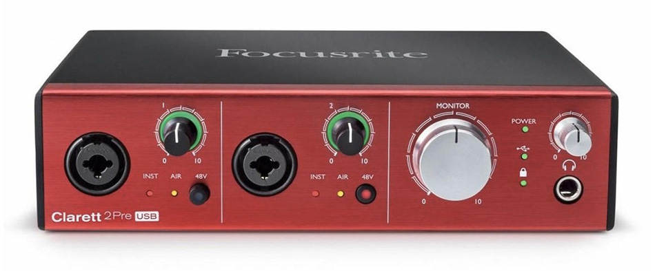 Photo : Focusrite Clarett 2Pre USB