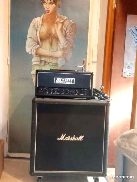 Photo : Marshall  Combo  HP + Tete ampli a lampe